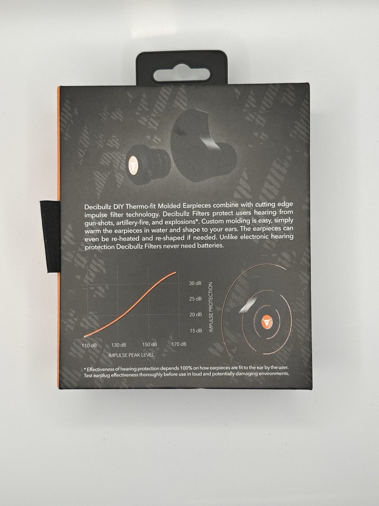 Decibullz Custom Molded Percussive Shooting Filter Ear Plugs