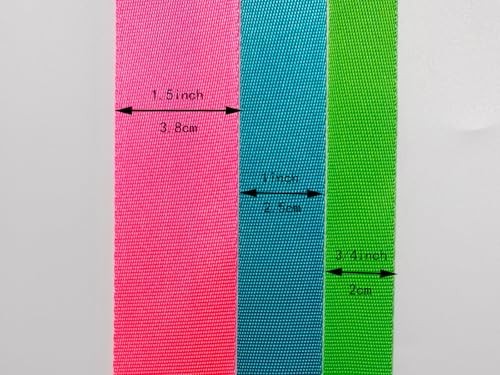 Nylon Webbing Strap for Backpack,Cargo Strap,Pet Leash 3/4 Inch Pink