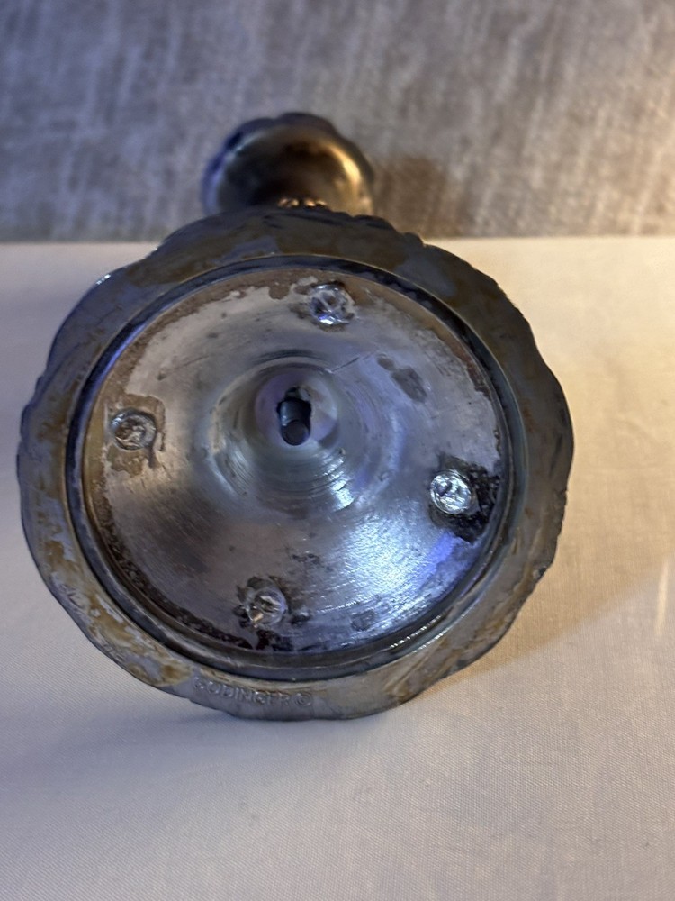 Godinger Silver Plate Candle Holder 8in (Single) Pre-loved