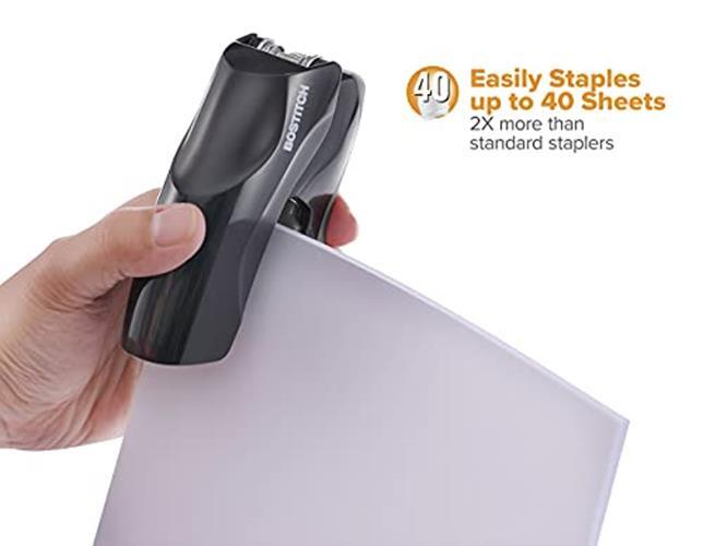 Bostitch Office Heavy Duty Stapler, 40 Sheet Capacity, No Assorted Colors