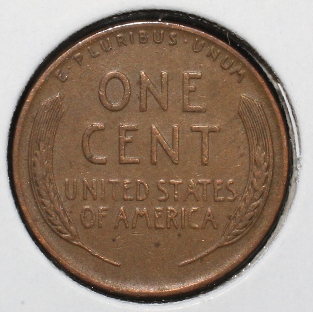 1945 Lincoln Cent OBV Lamination Error - 09387