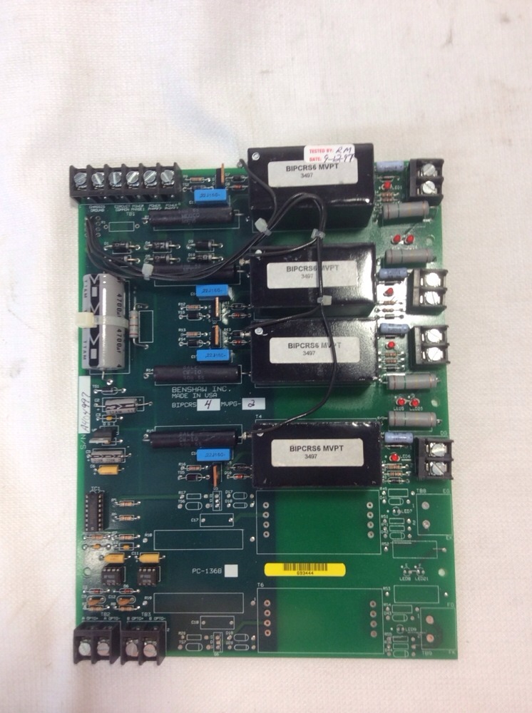 Benshaw PCB Board BIPCRS 4 MVPG-2 PC-1368