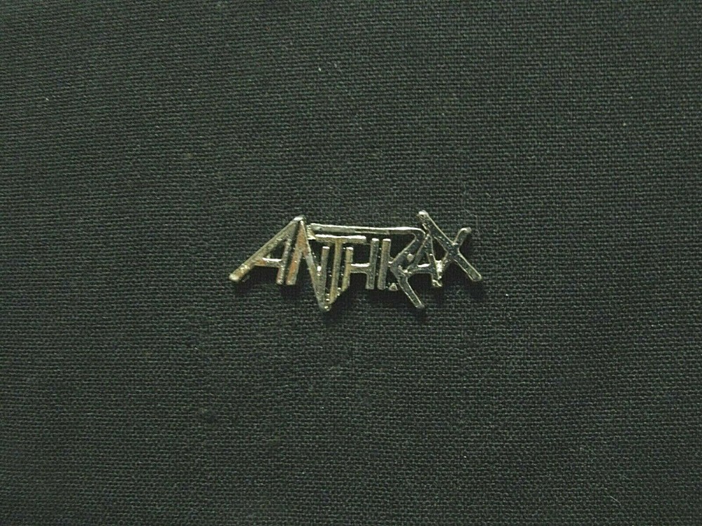 ANTHRAX VERY SMALL VINTAGE PIN BADGE BUTTON US MADE  51