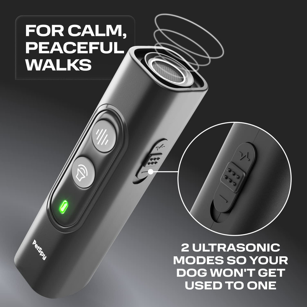 N10 Ultrasonic Dog Bark Deterrent, 2 Frequency Modes, Barking Control Device for