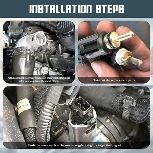 Coolant Temperature Sensor in Lower Radiator Hose, Water Temperature Sensor,