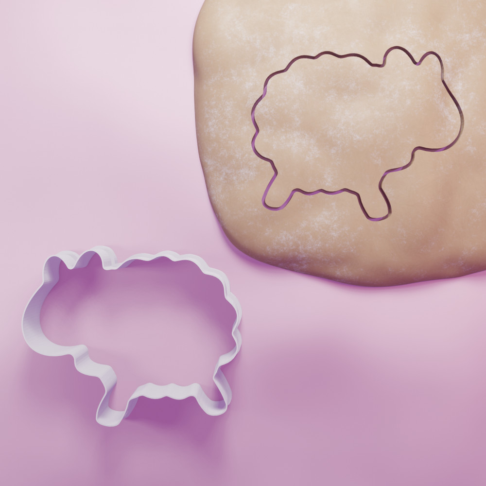 Sheep cookie cutter