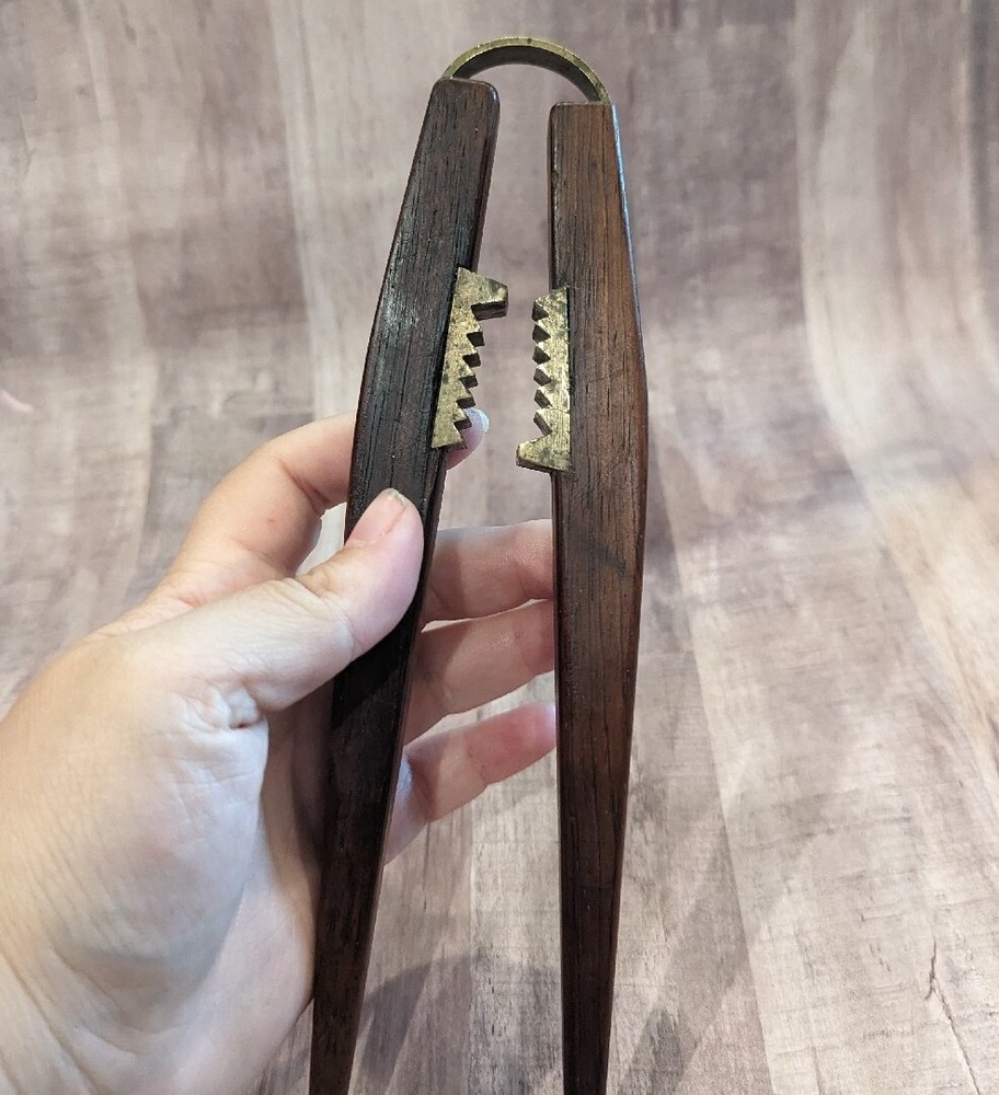 Vintage Brass And Wood Nutcracker