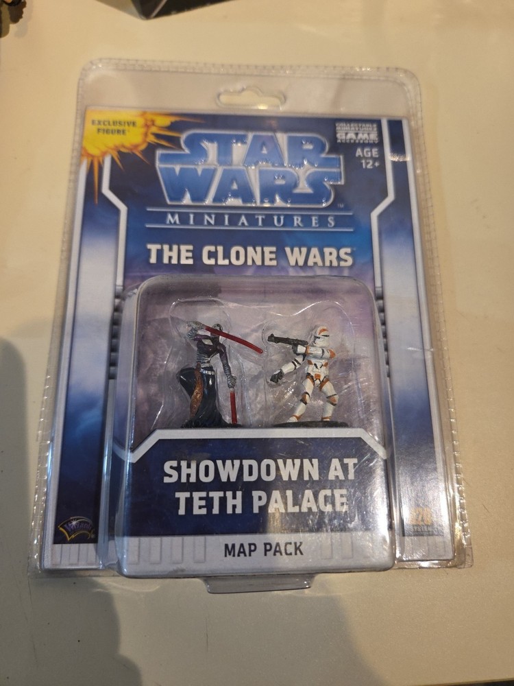 WOTC Star Wars Minis Clone Wars - Showdown at Teth Palace Map Pack EX