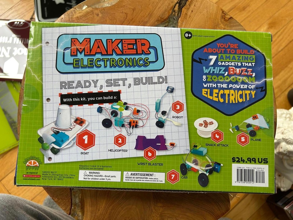 Scholastic STEAM Maker Electronics Activity Kit, Grades 2 to