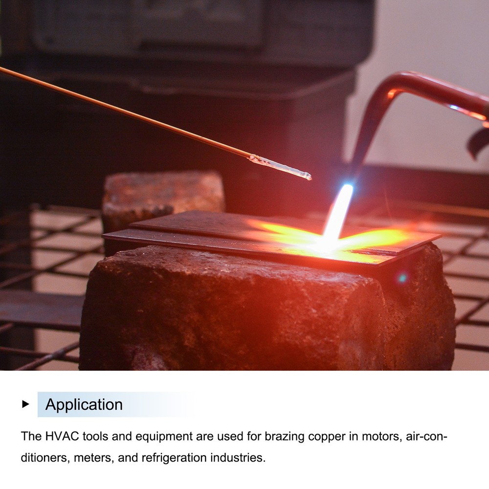 21Pcs Copper Brazing Rods, Phosphor Copper Solder, Low Temperature 5/64"x10"