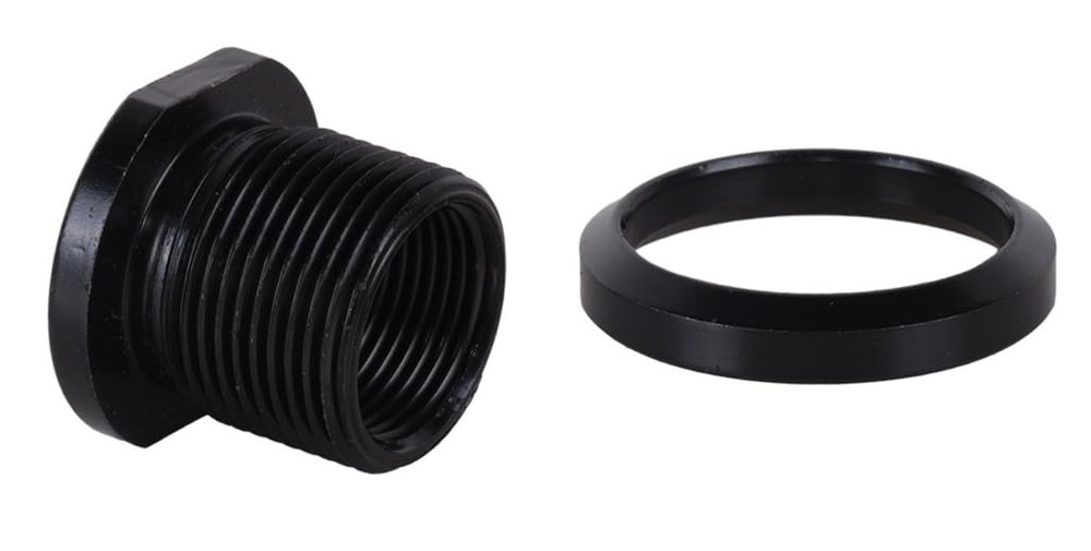 Thread Protector, 1/2 x 28 Convert to 5/8x24 with Crush One Size, Black
