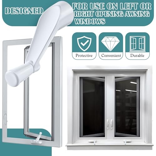 Pack/8'' Spline Socket Crank Handle with Tee Handle Casement Operator, Stone 3