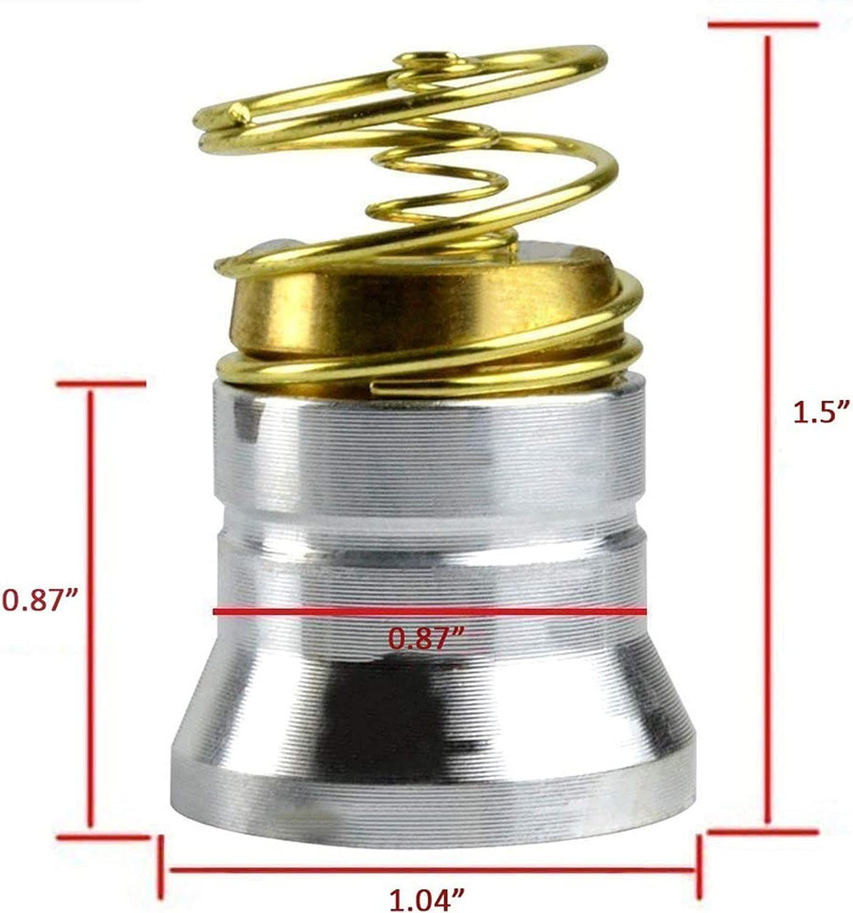 2 Pack Ultra Bright Flashlight Bulb LED Replacement Bulbs Drop-In P60 Design Mod