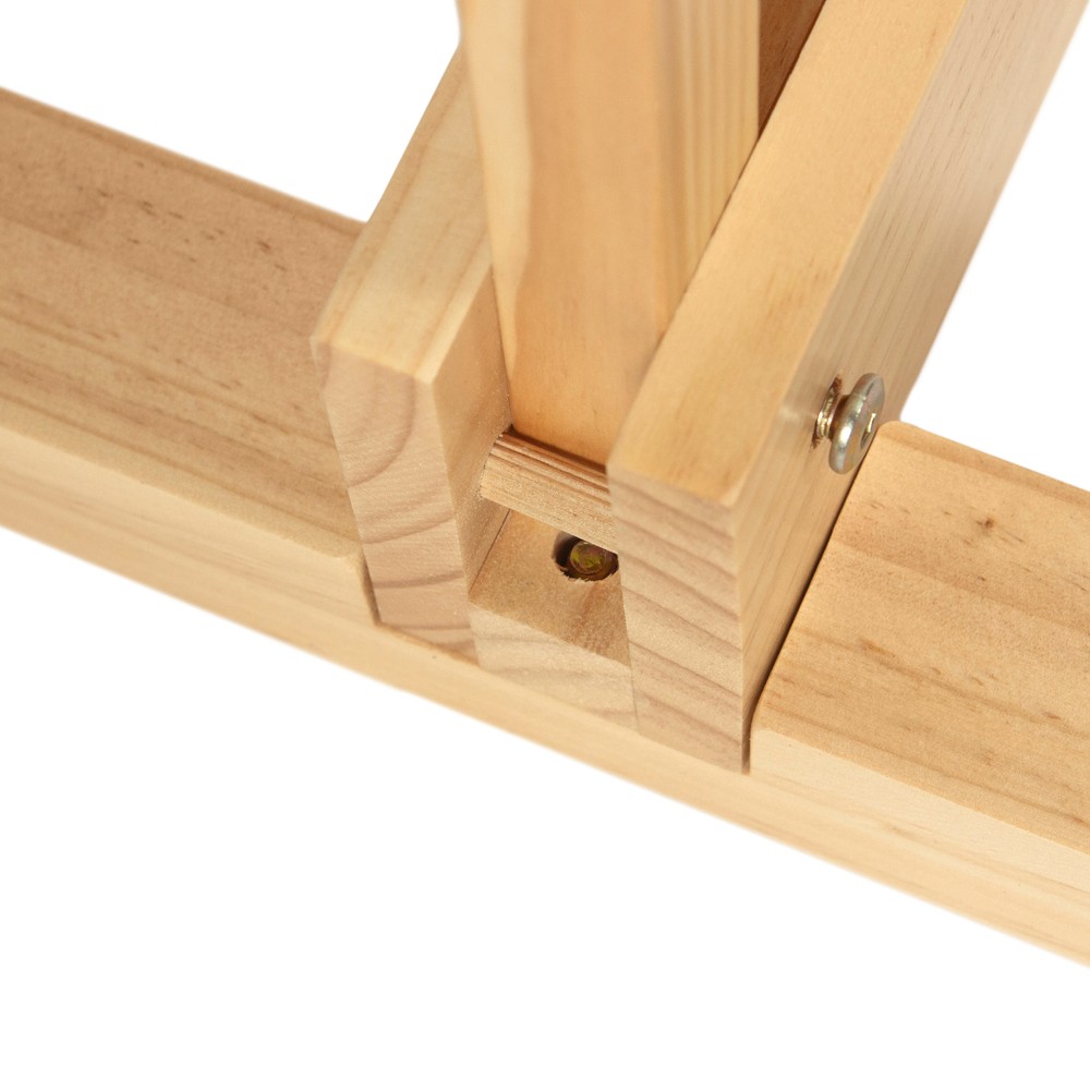 Room Divider Stand Natural 4 Panel (Stand Only)