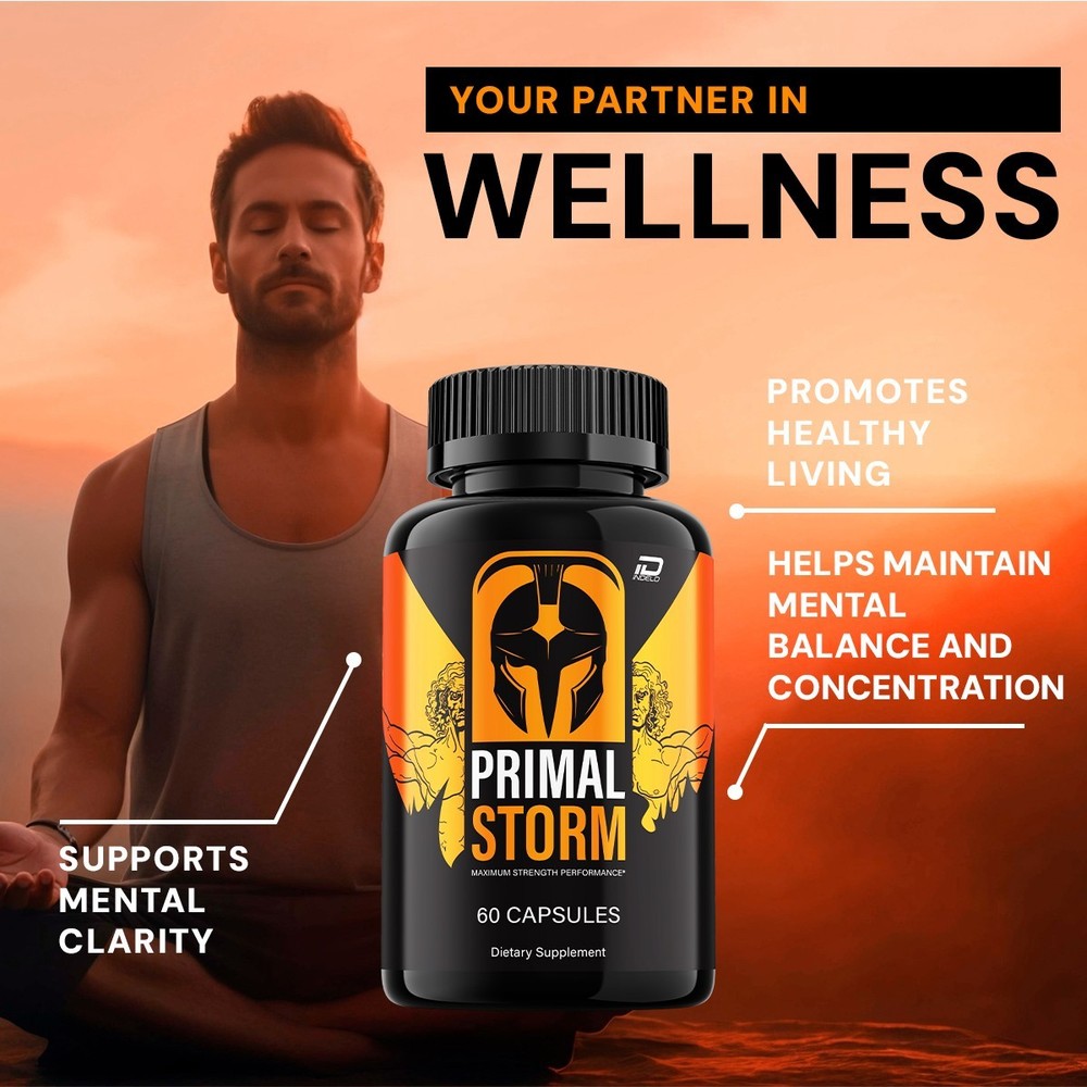 (3 Pack) Primal Storm for Men Capsules – PrimalStorm MultiVitamin Complex Pills