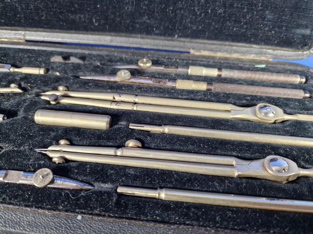 HARPER & TUNSTALL Ltd London & Glasgow Vintage Technical Map Drawing Instruments