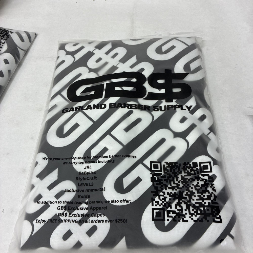 GARLAND BARBER SUPPLY CAPE Black