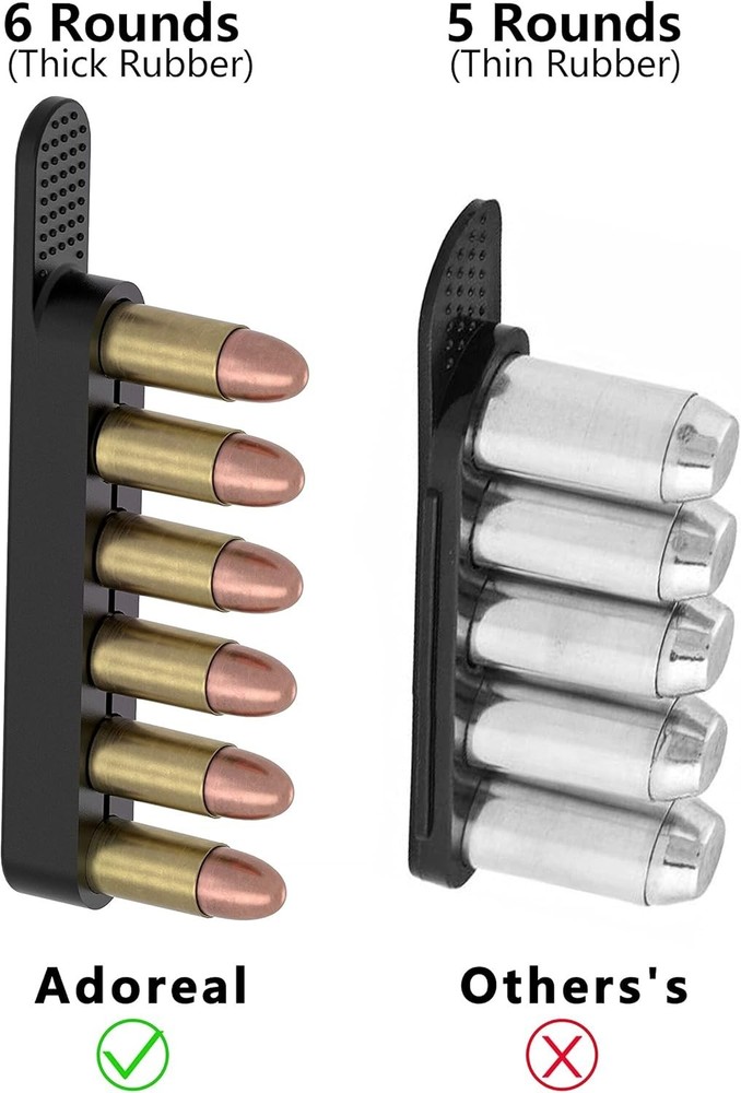 Flexible 6-Pack Speed Loaders for .38/.357 Revolvers - Secure & Compact Design