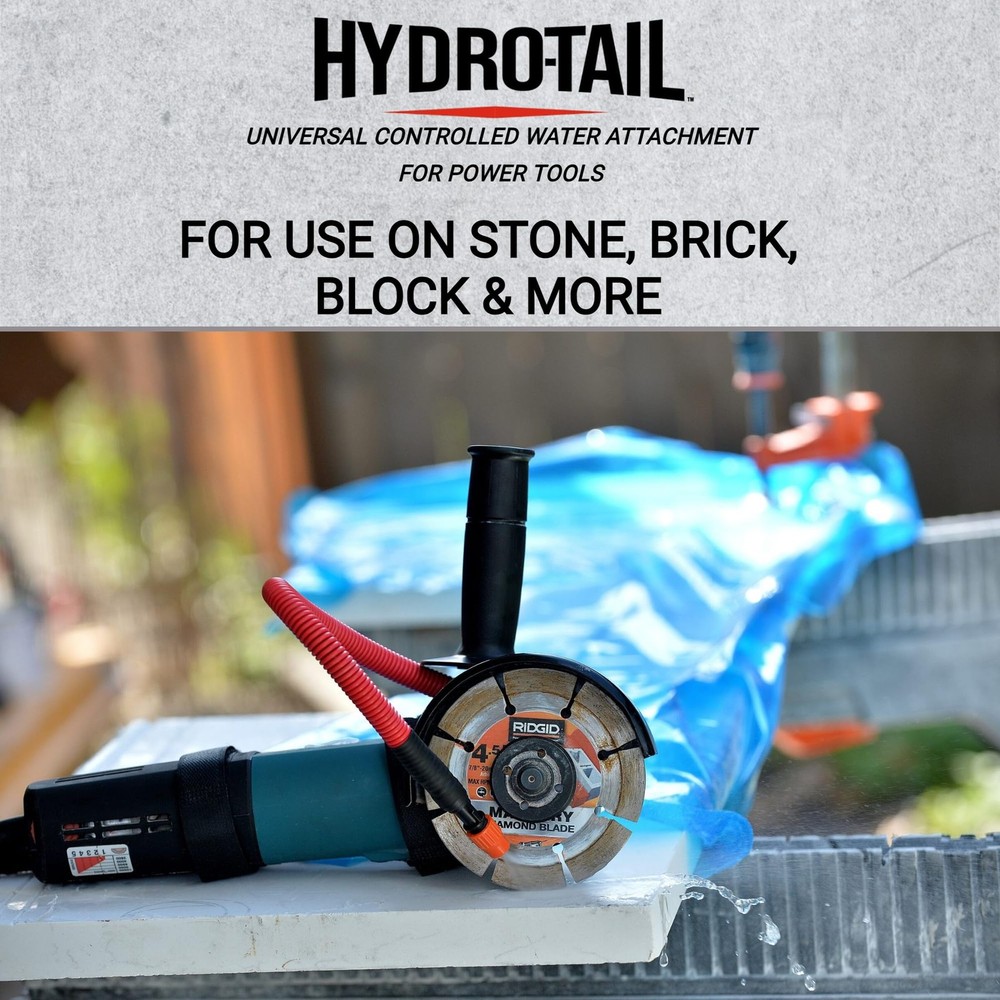 Water Dust Suppression Attachment for Power Tools – Fits Angle Grinders & Saw...