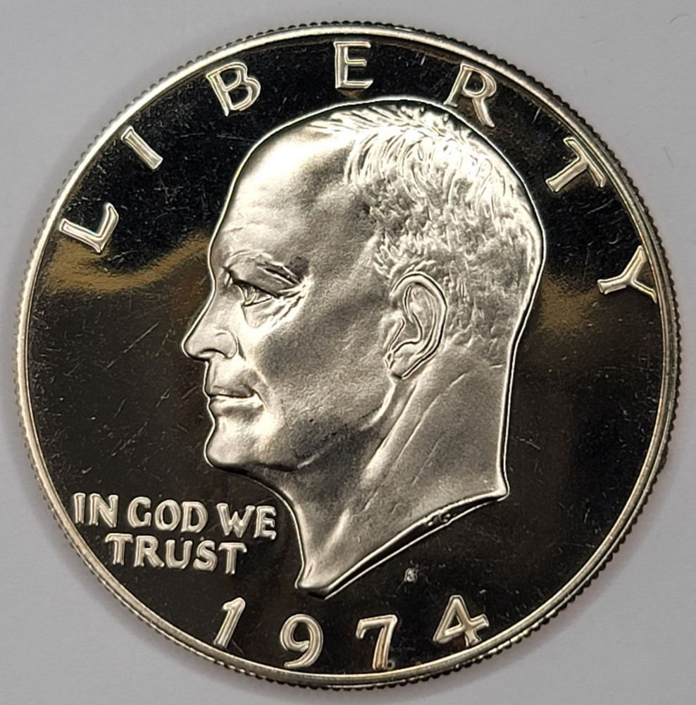 1974 S Proof DCAM Eisenhower Dollar - CN-Clad