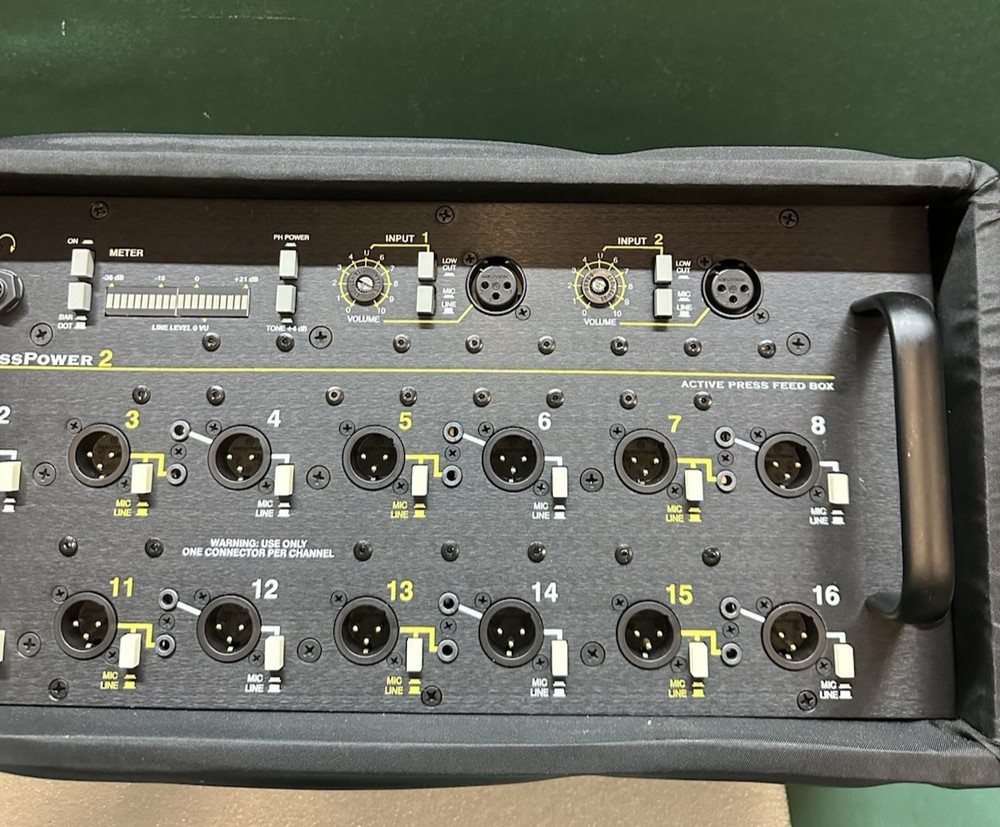 Whirlwind PressPower 2 2x16 Mic/Line Press Distributor. USED