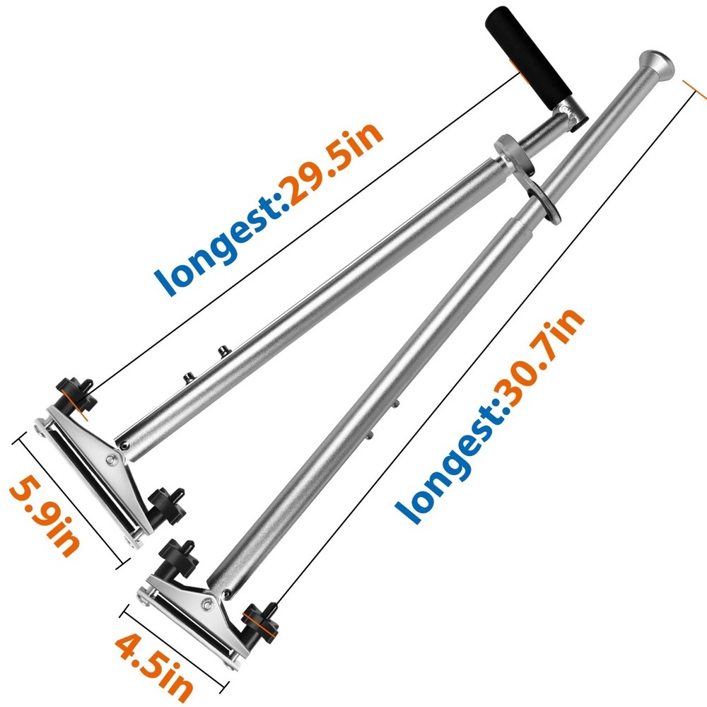 Handicap Driving Hand Controls Universal Portable for Disabled Drivers Silver