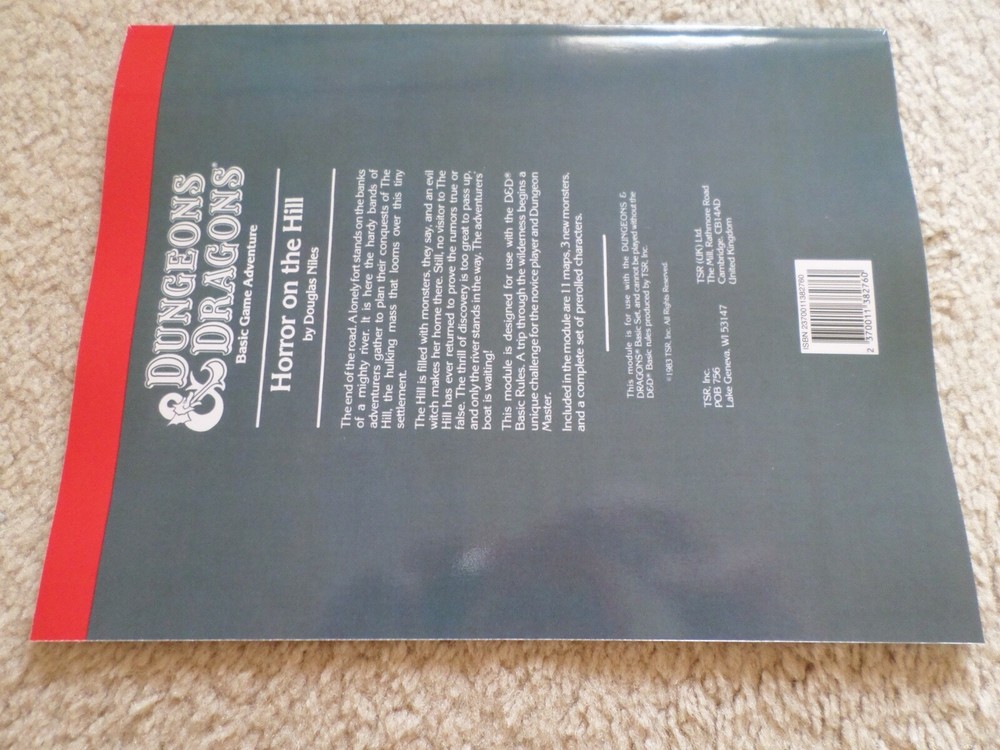 Horror on the Hill B5 Dungeons & Dragons adventure module