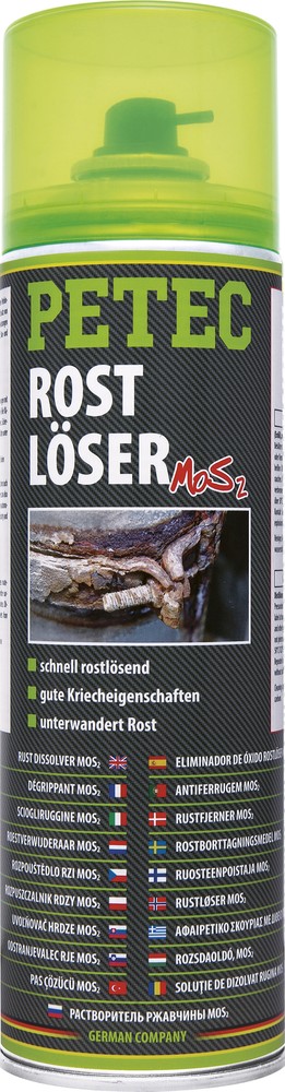 Petec Rust Remover Rust Mos2 Spray 500ml