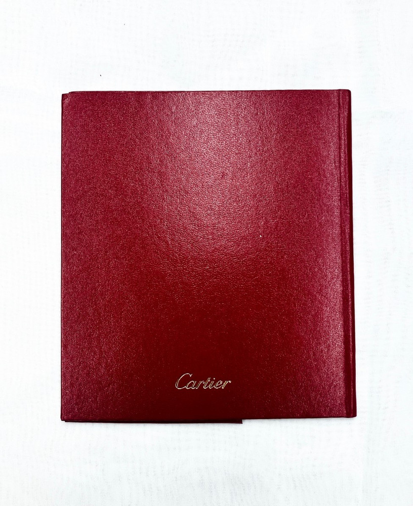 Cartier Booklet Document Holder Folder Sleeve Authentic