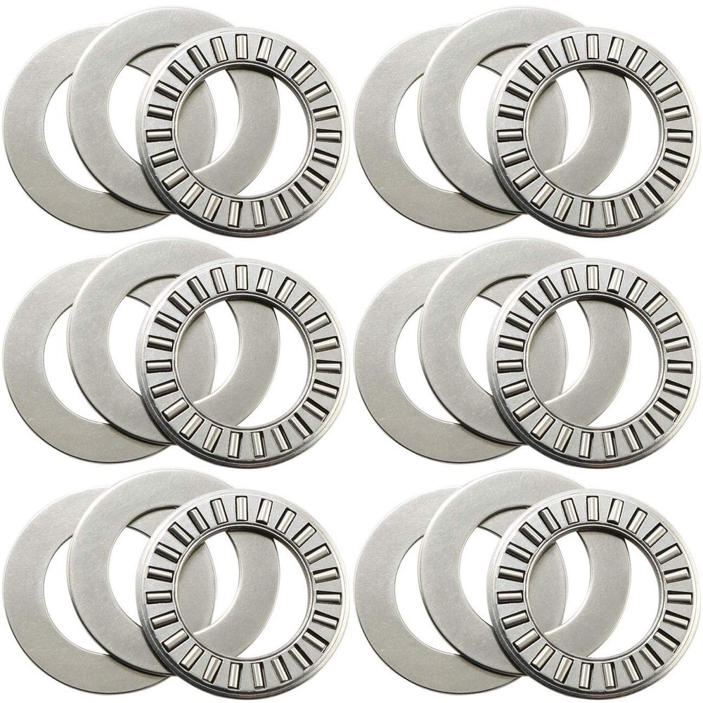 6 Sets Thrust Needle Roller BearingsRoller Bearing with Two Washers 3/4