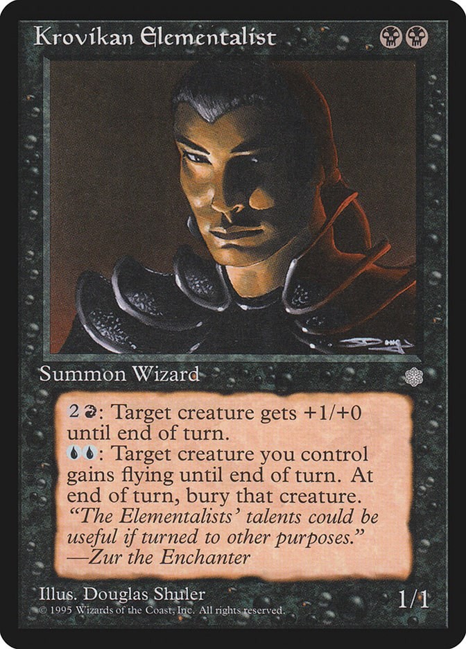 Krovikan Elementalist Ice Age N/A MTG MP