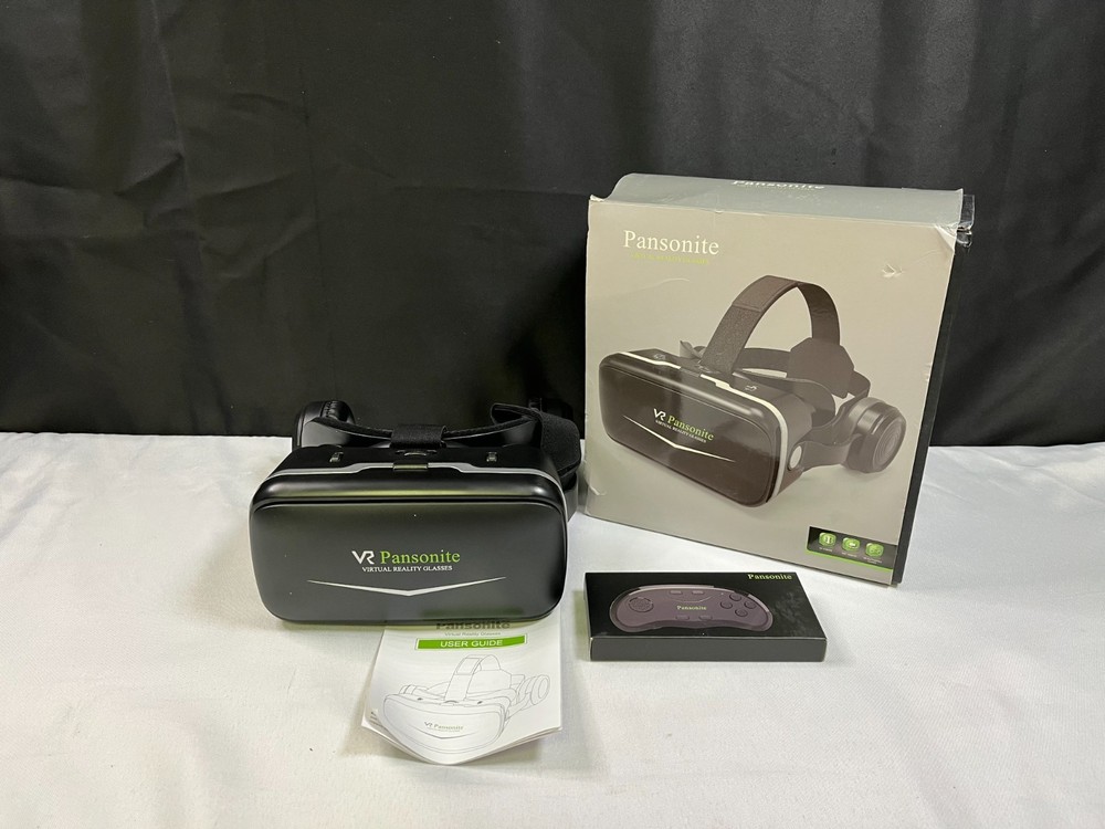 Pansonite Black 3D Glasses Virtual Reality Headset With Remote Controller