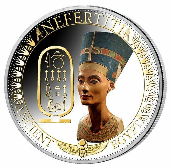 SOLOMON ISLANDS $2 2014 Silver Proof 'Ancient Egypt - Nefertiti'