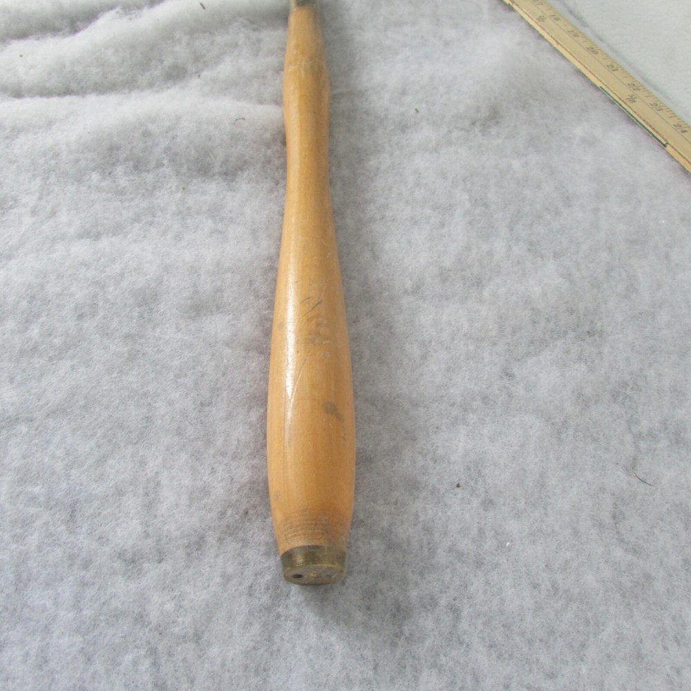 Vintage Chisel Wood/Brass Handle carving Tool 35" long