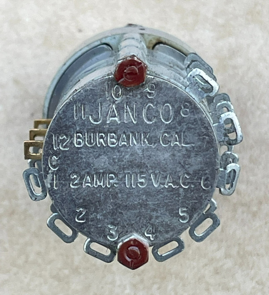 Janco Rotary Switch 2Amp / 115VAC, SR04F30C3HPC