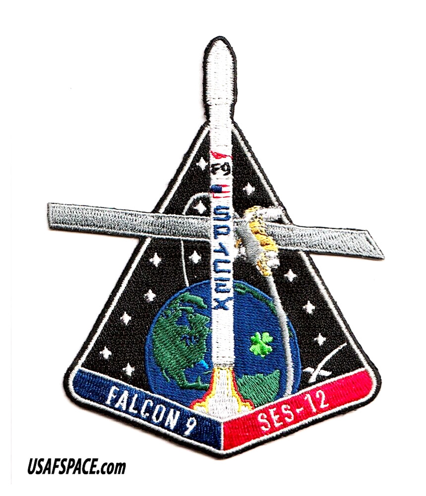 Authentic SES-12 - SPACEX FALCON 9 CCAFS Launch SATELLITE Mission Employee PATCH