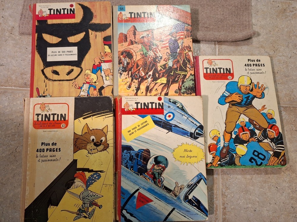 Journal De Tintin Recueil Lot