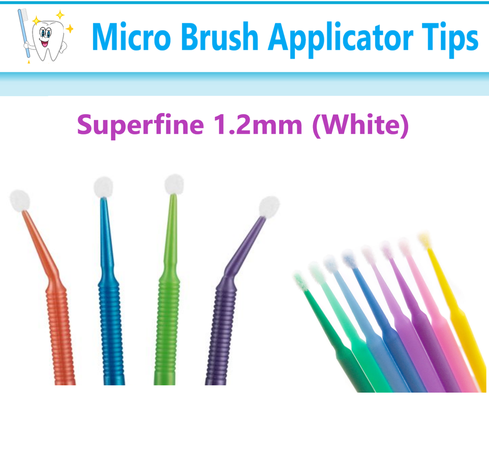 100-1000 Microbrush Micro Brush Applicator Tips Regular, Fine, Super Fine Dental