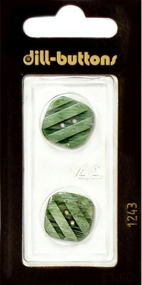 Dill Buttons ~ (1243) - 11/16" - 2 ct