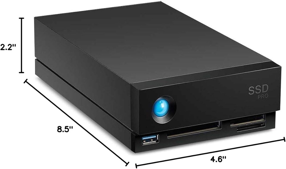 LaCie 1big Dock 2TB External Solid State Drive Desktop SSD – TB3 (STHW2000800)