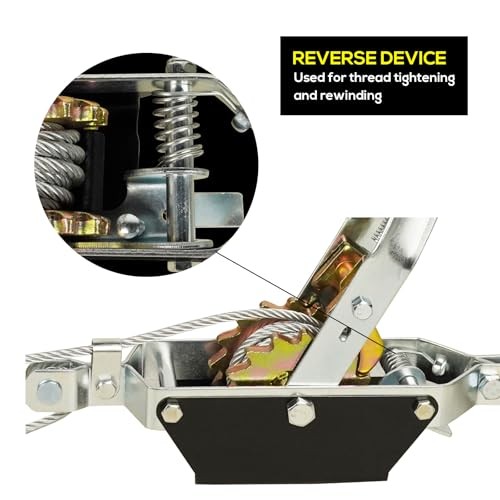 LLCC Come Along Winch, 2-Ton (4,400 Lbs) Pulling Capacity, Heavy Duty 2 Ton