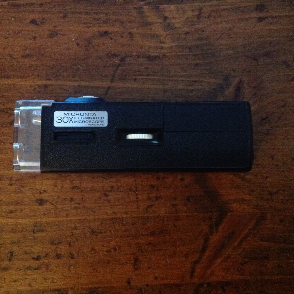 Vintage Micronta 30X Illuminated Microscope with Case