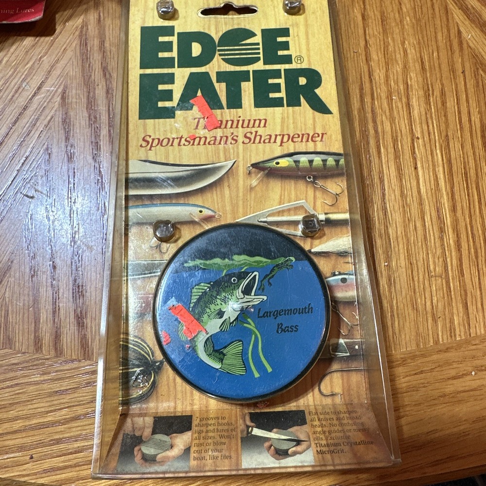 Edge Eater Titanium Sportsman's Sharpener Bass Multi-Purpose Knife Hook Tool