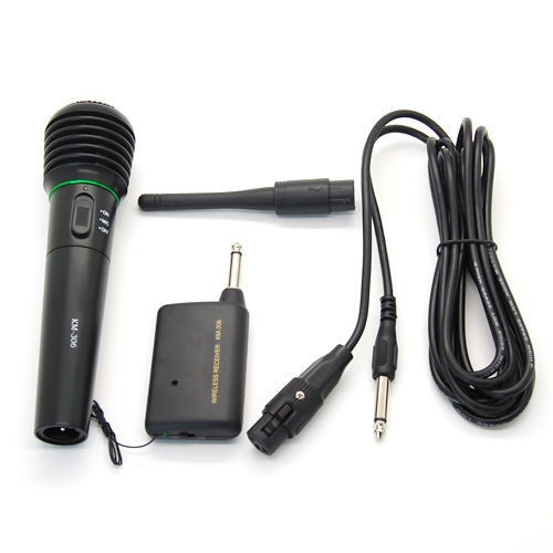 Wired&Wireless 2in1 Handheld Microphone Mic Receiver System for Singing Party US