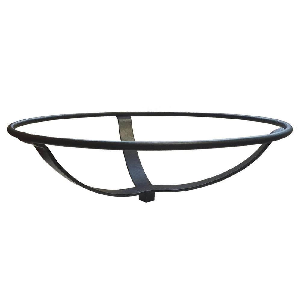 12" Cobalt Blue Crackle Birdbath- Rail Mount Bracket
