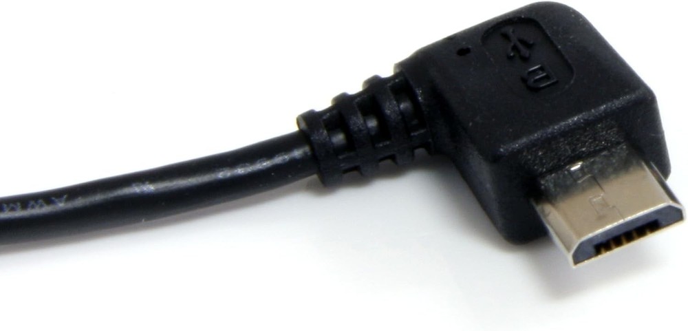 6 ft. 1.8 m Right Angle Micro USB Cable - USB 2.0 A to Right Angle Micro B - ...