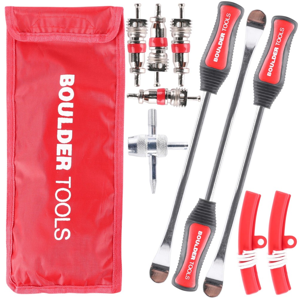 Boulder Tools Tire Spoons - Changing Tool - Motorcycle - Red