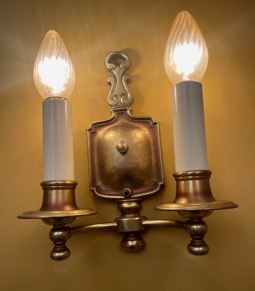 Vintage Lighting pair luscious 1920s HIGH QUALITY sconces