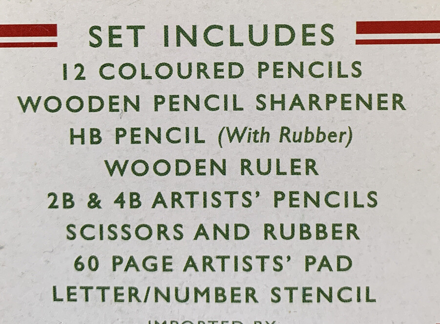 Vintage football school drawing set
