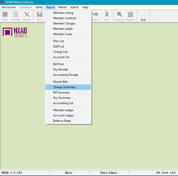 Regular Billing Ledger Software - Care Pet Account Pos NXAB